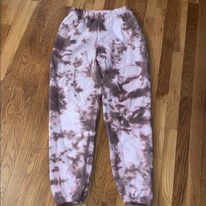 Pink&Brown Tie Dye Joggers